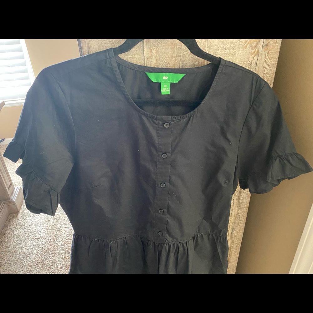 TJMaxx Black and White Medium Peplum Tops